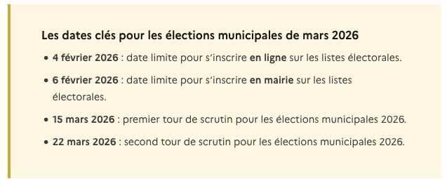Screenshot 2026 01 18 Municipales 2026 comment sinscrire sur les listes électorales info gouv fr